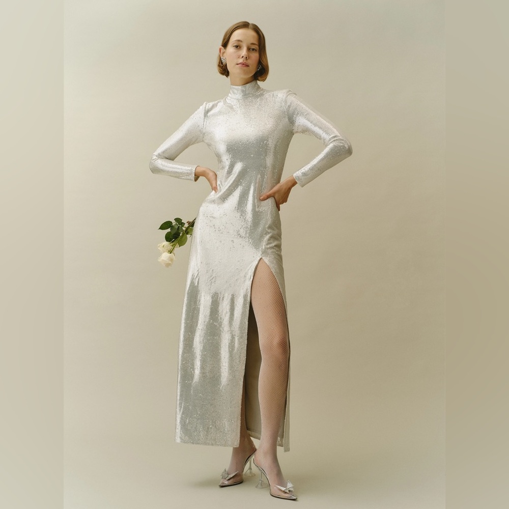 NWT Reformation Talicia Sequin Maxi Dress